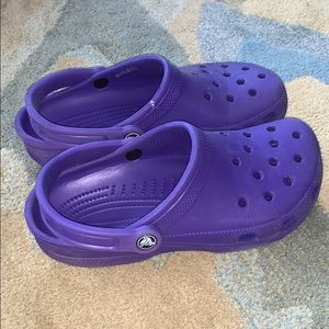 Purple crocs. (Barley worn)